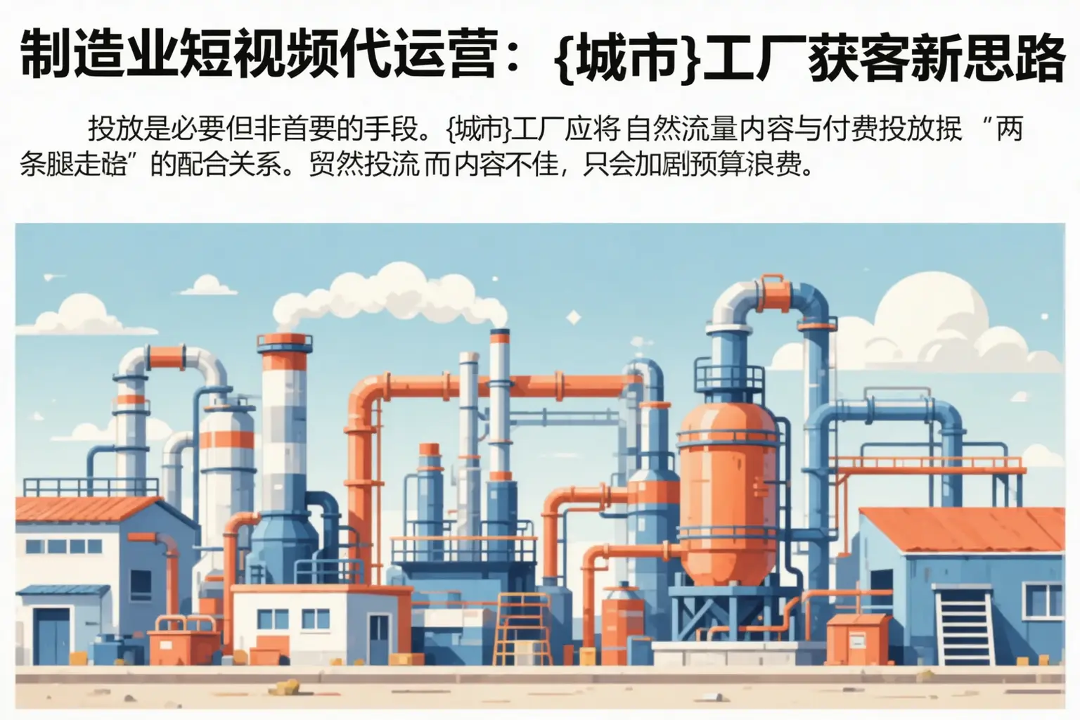 制造业短视频代运营：康平工厂获客新思路